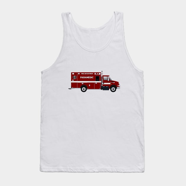 International Braun Fire Rescue Ambulance Tank Top by BassFishin